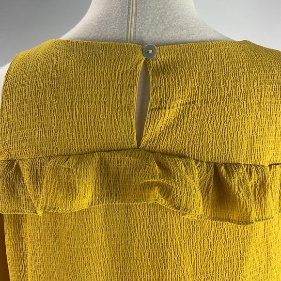 Entro Shift Cold Shoulder S Dress Small Mustard Ye - Picture 7 of 7
